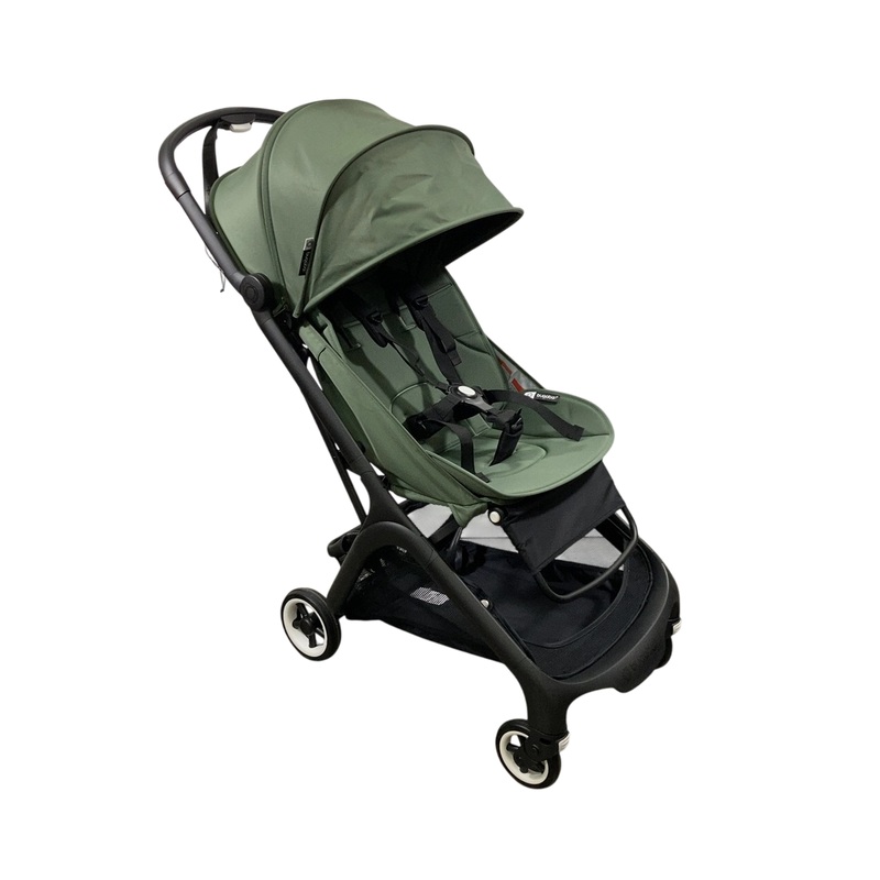Bugaboo Butterfly Stroller, 2024, Black, Forest Green, Forest Green