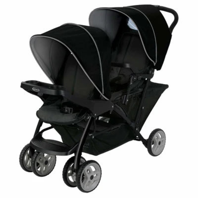 Graco Stadium Duo Tandem Stroller – Black/Grey