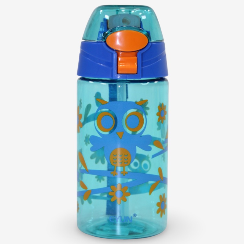 Plastic Water Bottle  Owl Design