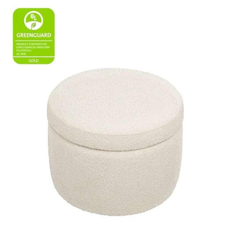 Wally Storage Ottoman – Ivory Boucle