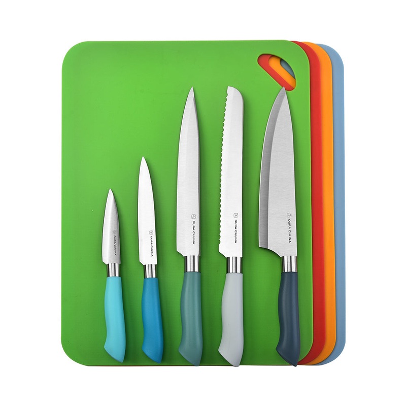 14-Piece Color-Coded Knife & Cutting Board Set