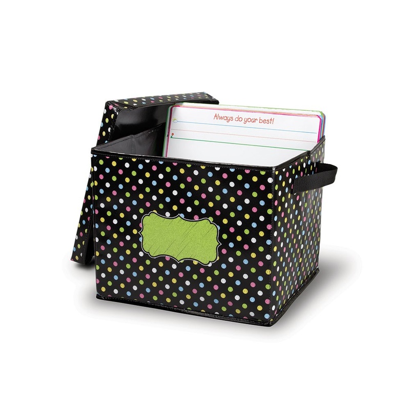 Chalkboard Brights Storage Box