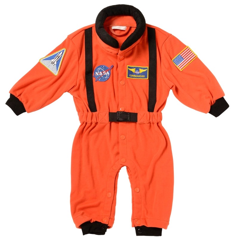 Jr. Astronaut Romper Orange 6-12 months