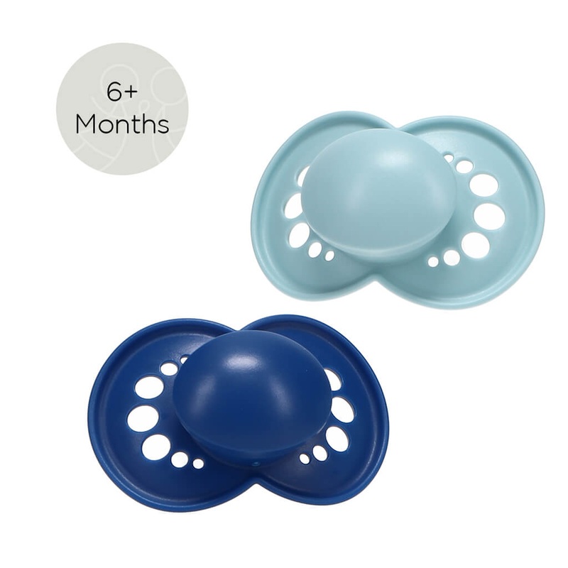 Matte Silicone Pacifier Sage/Navy