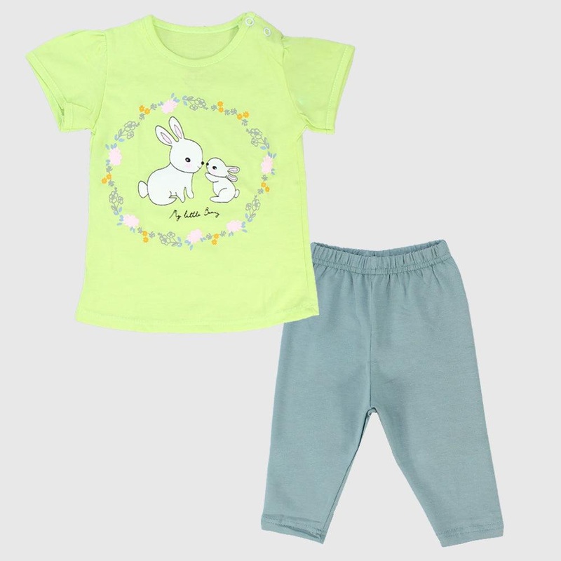 “My Little Bunny” Short-Sleeved Pajama