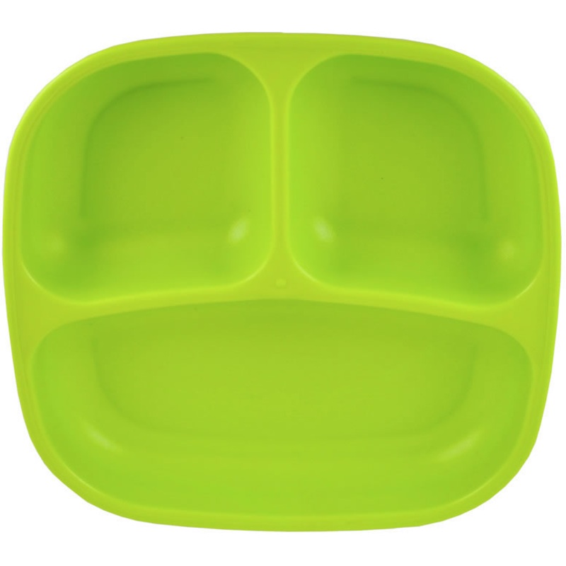 Re-Play 7″ Divided Plate – Lime Green