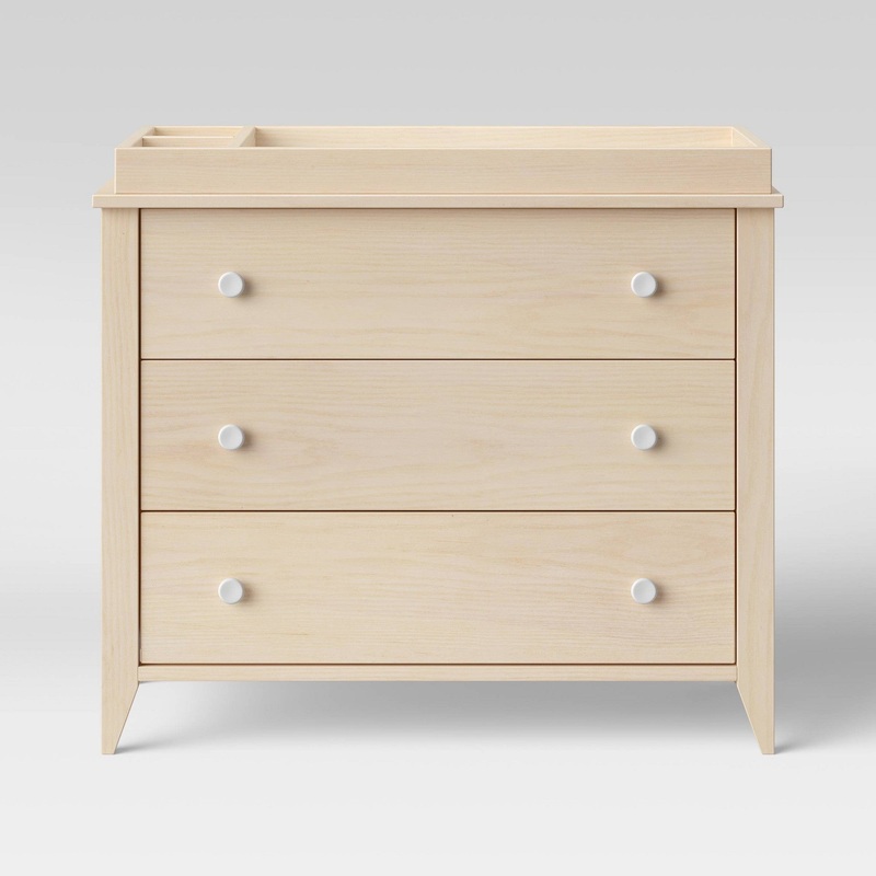 Sprout 3 Drawer Changer Dresser – Washed Natural And White