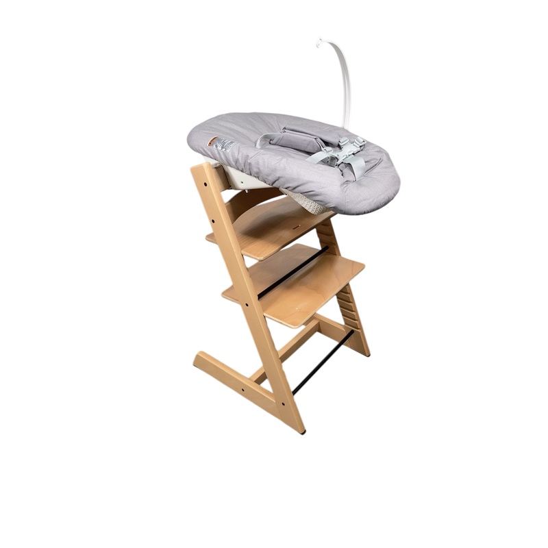 Stokke Tripp Trapp High Chair and Newborn Set Bundle, Natural
