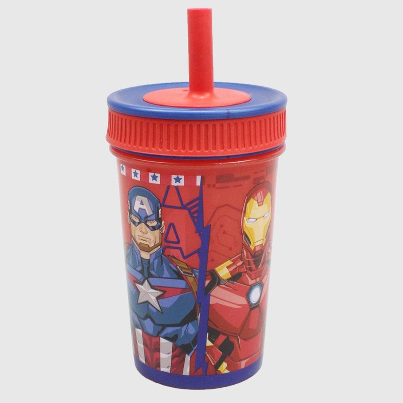 Stor Avengers Leakproof Silicone Straw Tumbler 465 ML