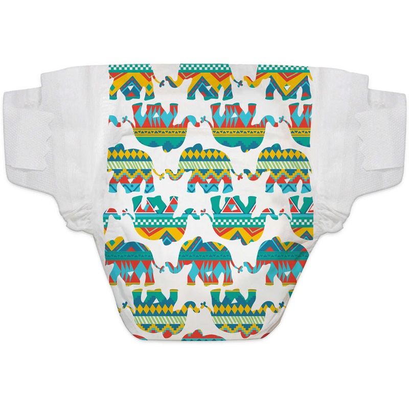 The Honest Company Diaper Pack – Elephant Party – Size 0 (Newborn)