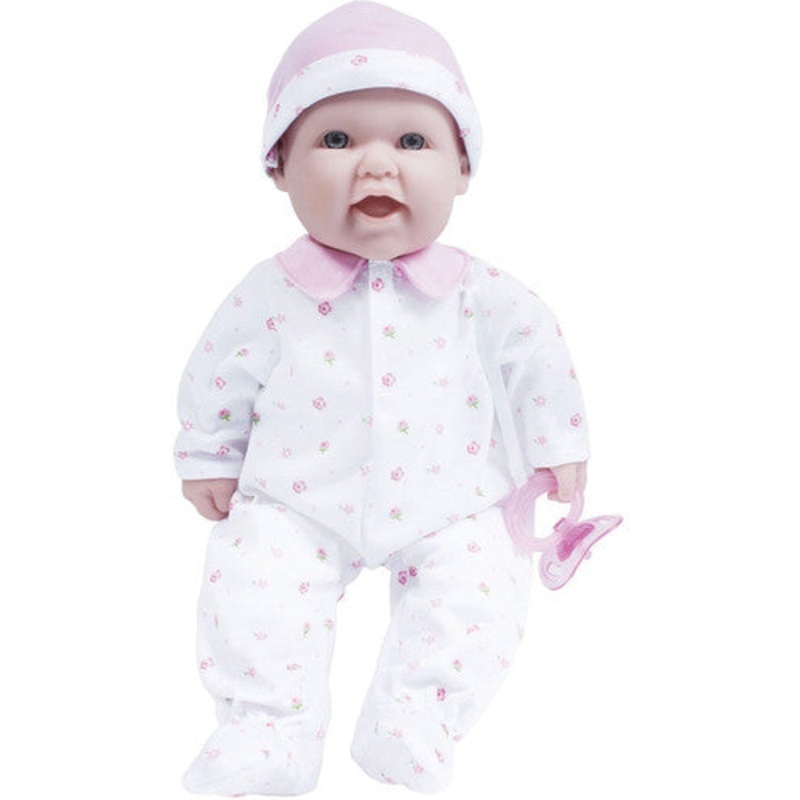 16″ La Baby Soft Baby Doll, Pink w/Pacifier, Caucasian
