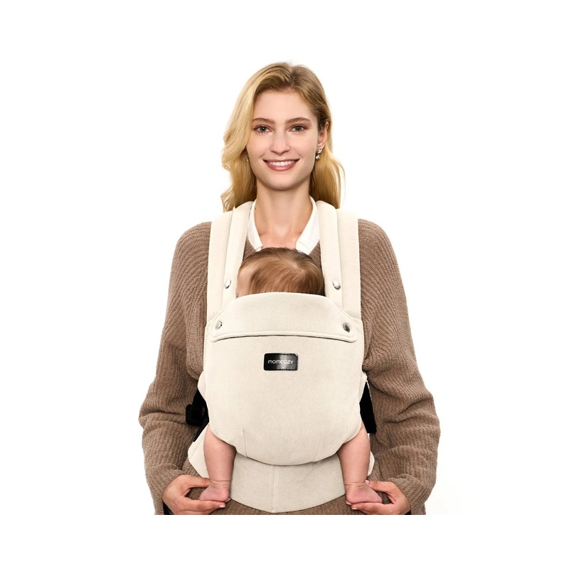 Baby Carrier with Natural Cotton Linen – Light Amber
