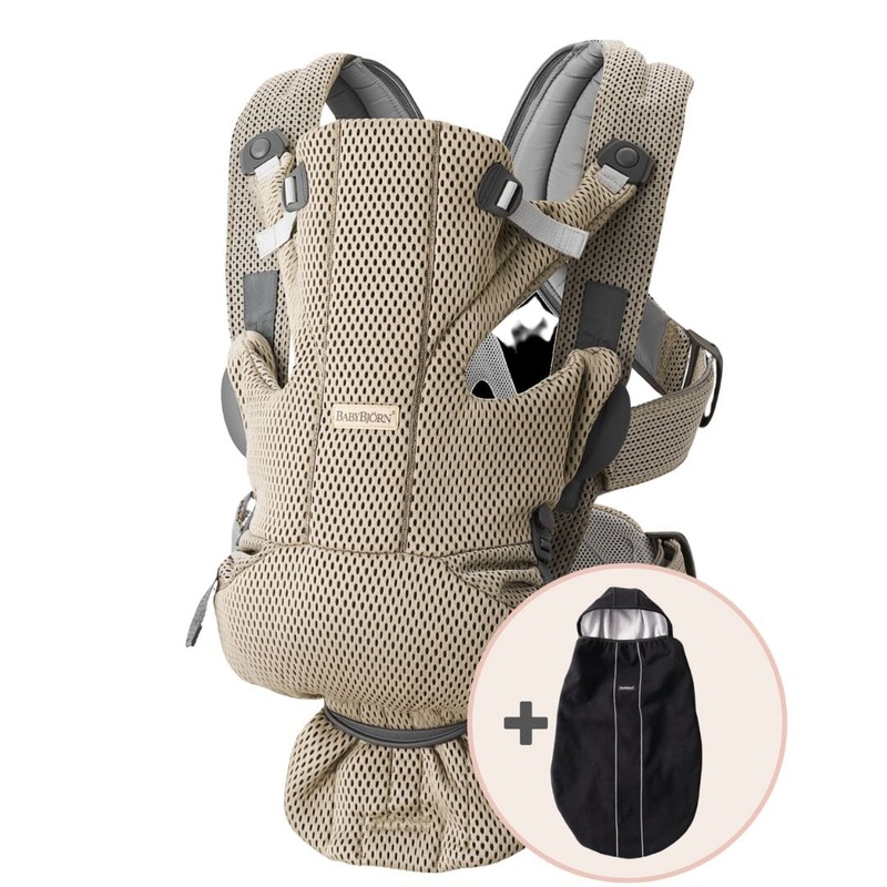 BabyBjorn Baby Carrier Free and Carrier Cover Bundle