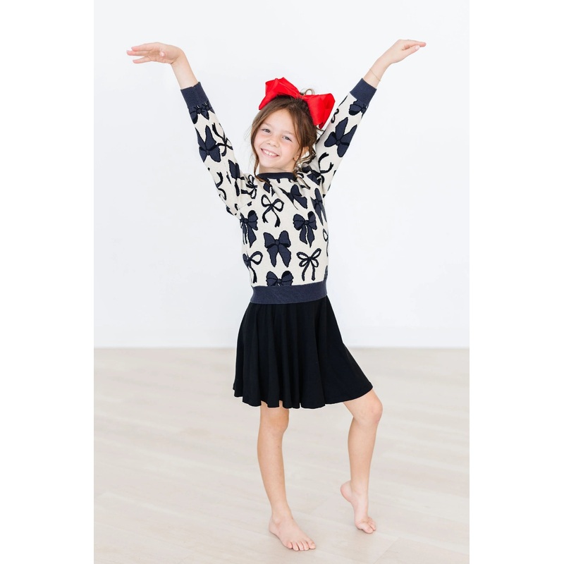 Black Twirl Skort