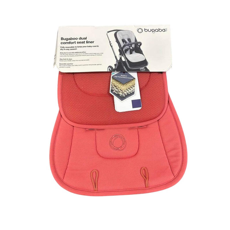 Bugaboo Dual Comfort Seat Liner, Sunrise Red