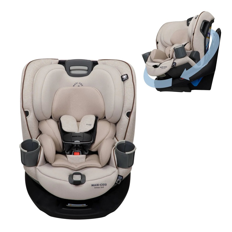Emme 360 Rotating All-in-One Convertible Car Seat – Desert Wonder