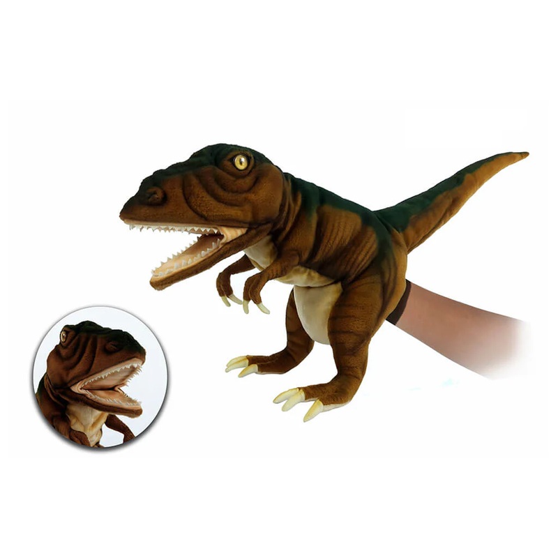 HNC Plush Puppet – T-Rex Brown