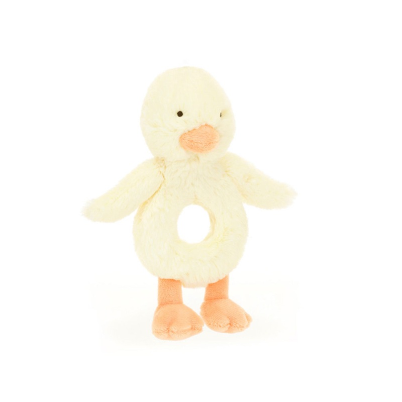 Jellycat Bashful Duckling Ring Rattle