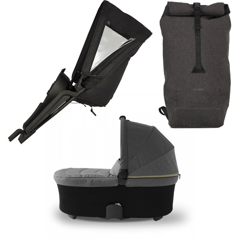 Micralite TwoFold Accessory Bundle with Shopping Bag – Carbon