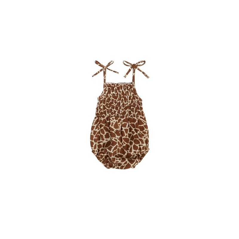 Rylee + Cru Kaia Romper – Giraffe Spots
