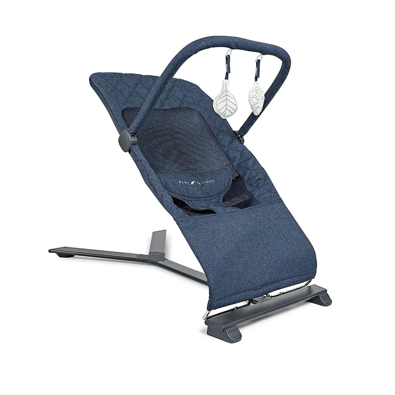 Alpine Deluxe Portable Bouncer – Quilted Indigo (See Description)