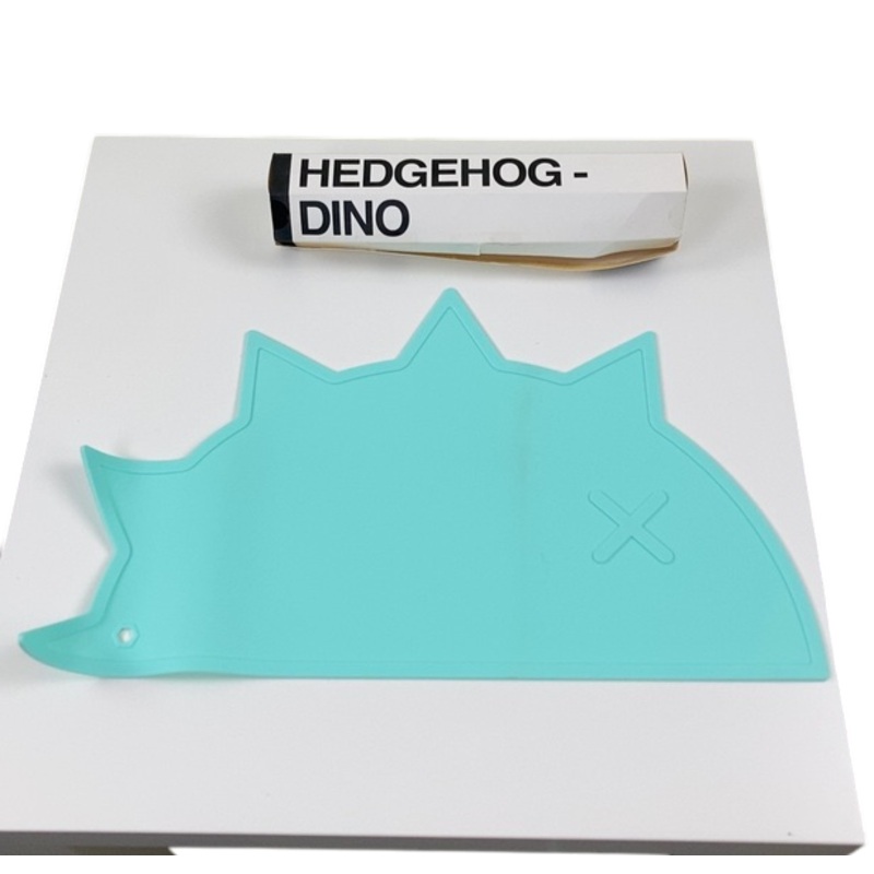 Bam Bam Boom Hedgehog Dino Placemat, Mint