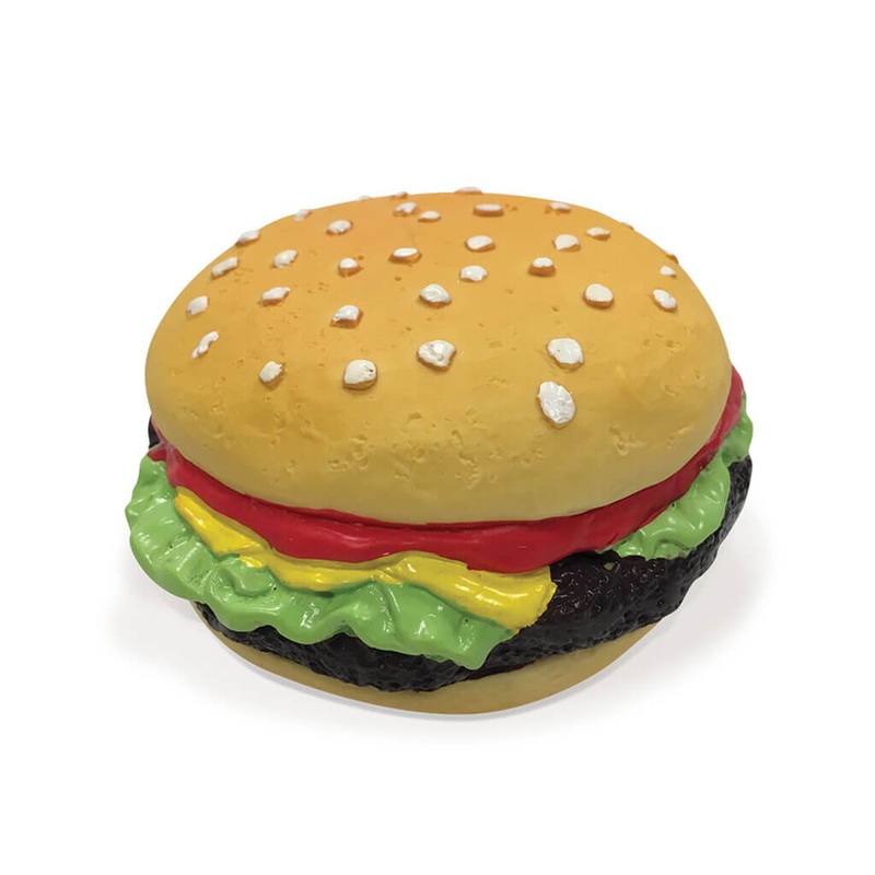 Dog Fast Food Chew Latex Toy Hamburger