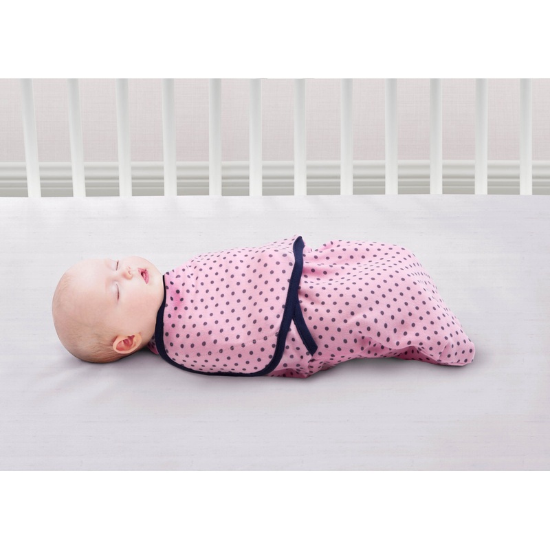 Little Lambs Adjustable Swaddle Wrap – Size Large, Fits Babies 3-6 Months/14-18 lbs.