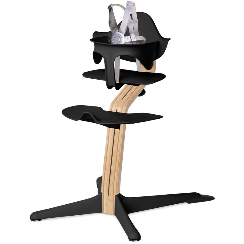 Nomi Highchair – Black/White Oak