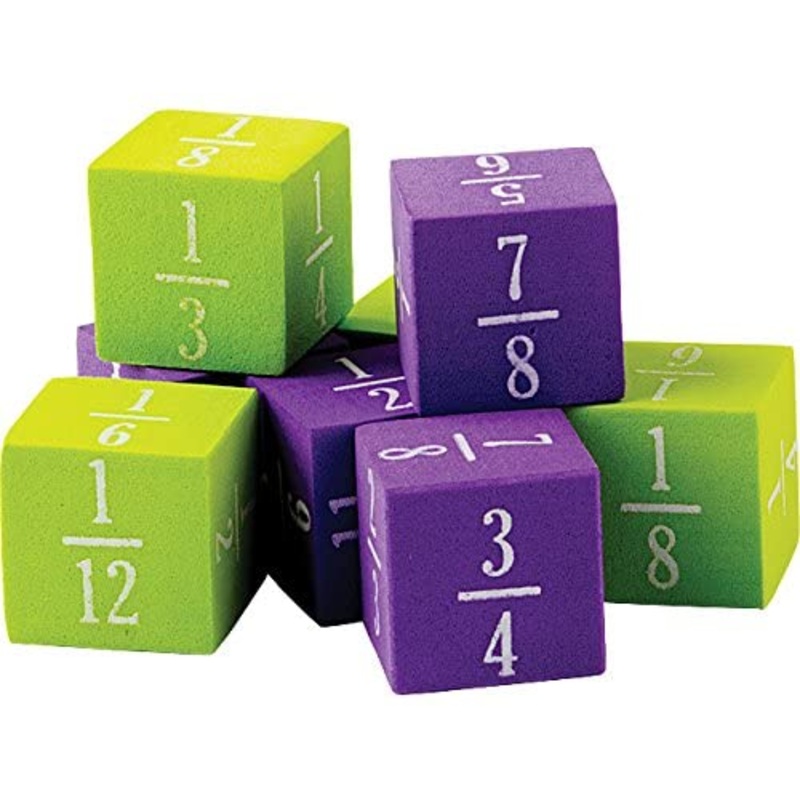 Teacher Created Resources Foam Fractions Dice (20689)