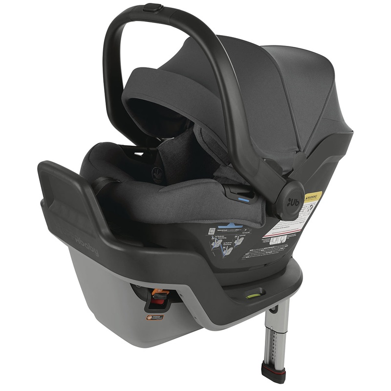 UPPAbaby OPEN BOX MESA MAX Infant Car Seat with Load Leg and Anti-Rebound Bar – Greyson (Charcoal Melange / Merino Wool)