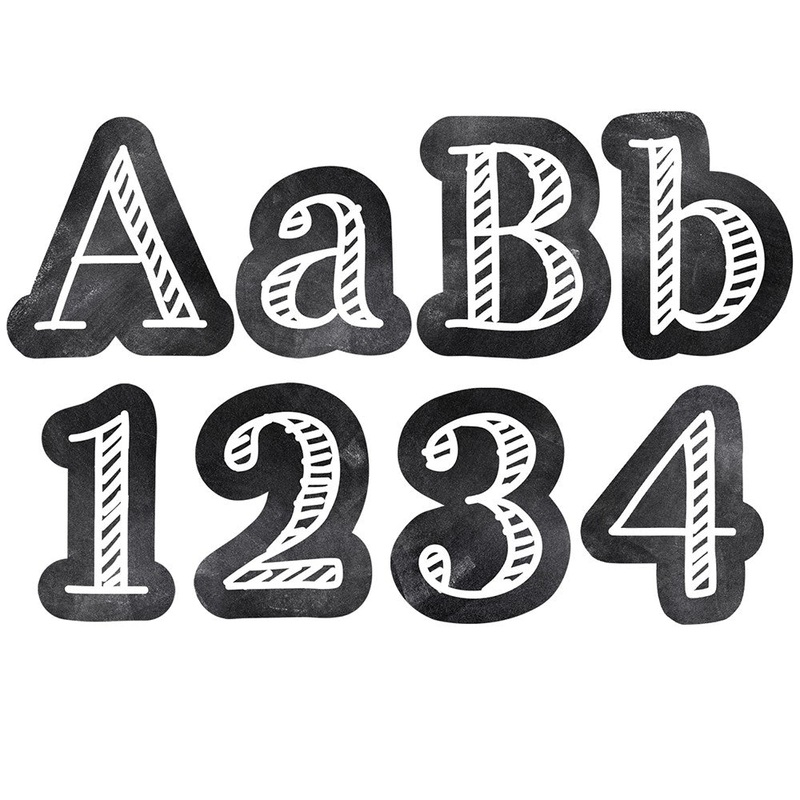 Chalk It Up! Chalkboard 4″ Designer Letters