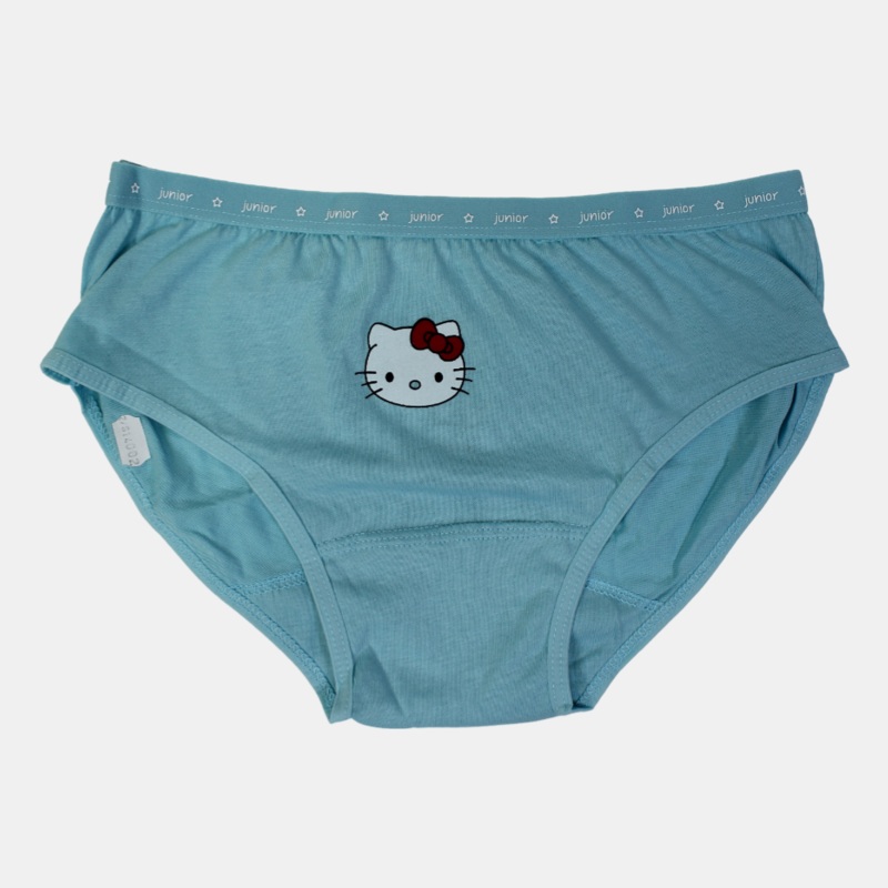 Cotton Panties  Light Blue with Hello Kitty Design