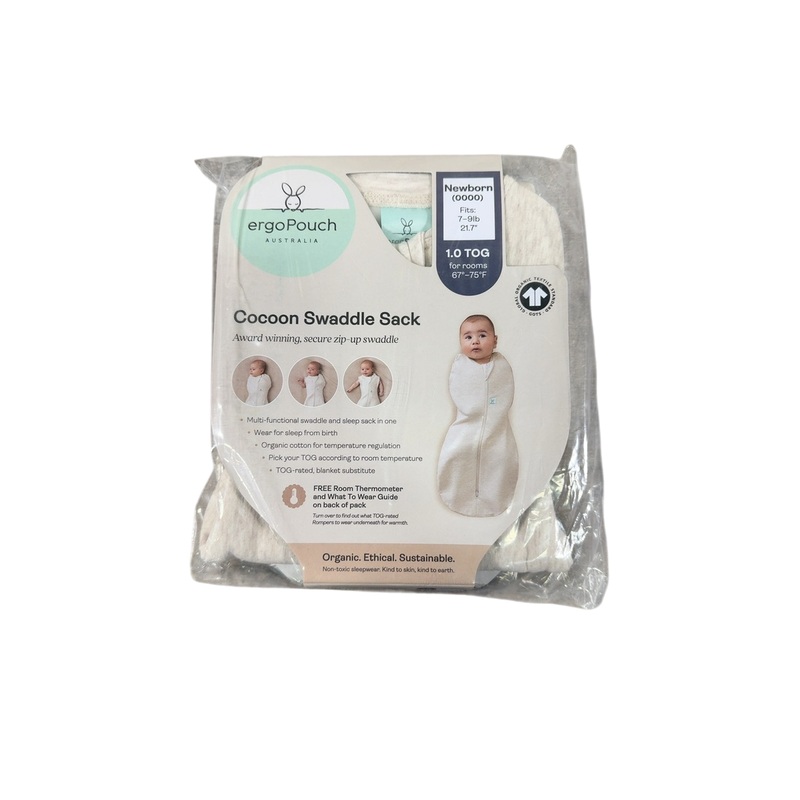 ErgoPouch Cocoon Swaddle Bag, 1.0 TOG, 0000M, Oatmeal Marle