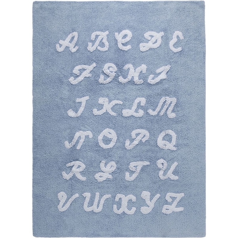 Lorena Canals ABC Rug – Blue (4′ x 5′ 3″)