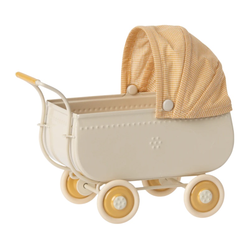 Maileg Micro Pram – Yellow