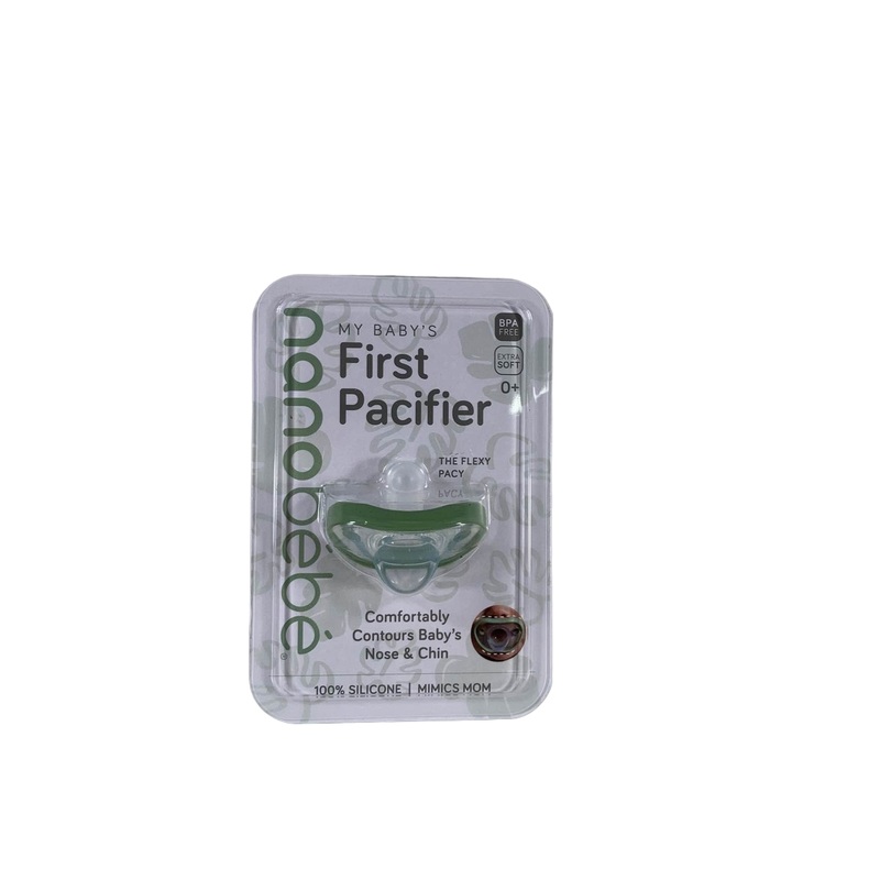 Nanobb Flexy Pacifiers, 0M+, 1 Pack, Sage