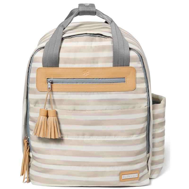 Skip Hop Riverside Ultra Light Backpack Diaper Bag  – Oyster Stripe