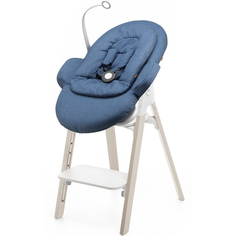 Stokke Steps Newborn Bouncer Seat – Whitewash/Blue