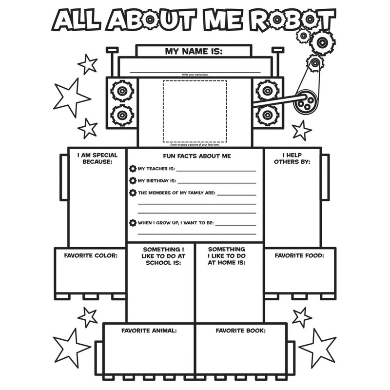 All About Me Robot – Grades K-2