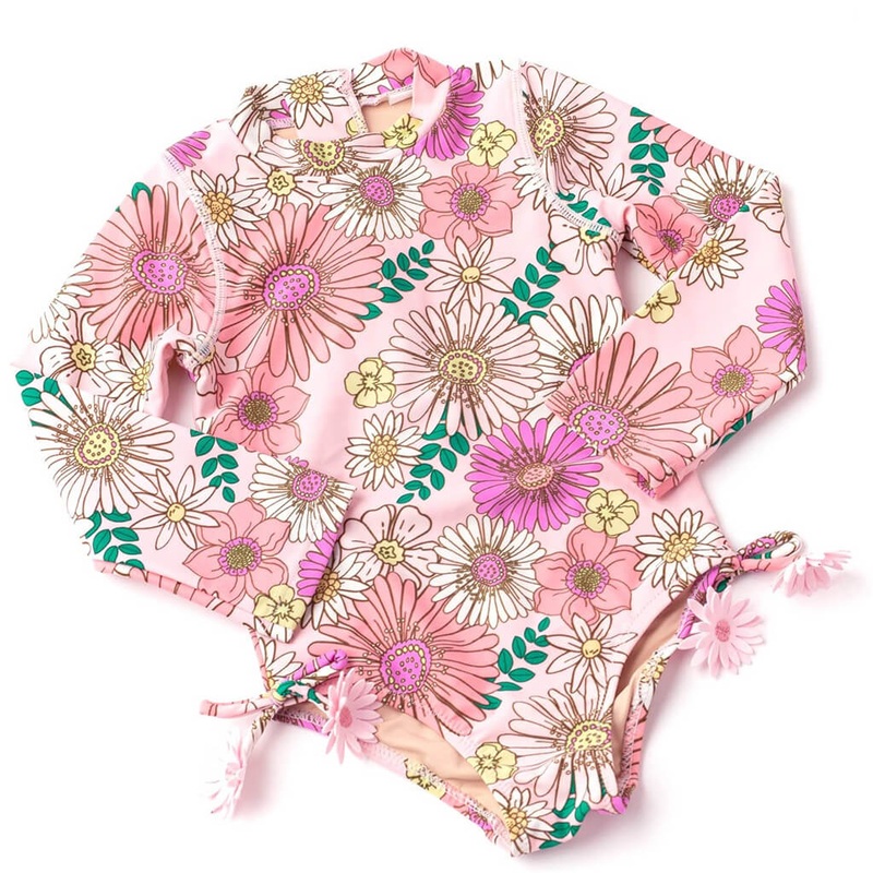 Long sleeve Swimsuit Retro Blossom