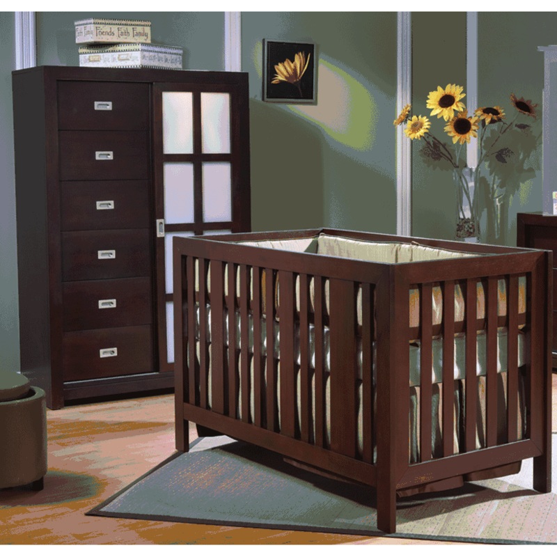 Pali Imperia 2 Piece Nursery Set in Mocacchino – Forever Crib & Armoire