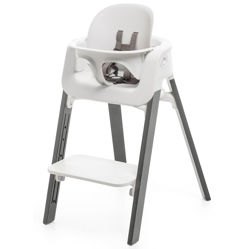 Stokke Steps High Chair – White/Storm Grey