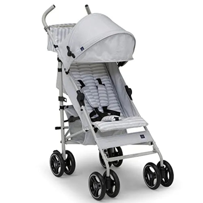 babyGap by Delta Children Classic Stroller – Gray Stripes