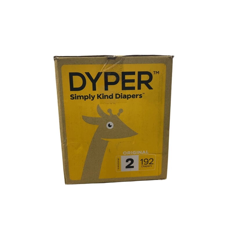 DYPER Bamboo Diaper Box, 192 count, 2, 12-18 lbs