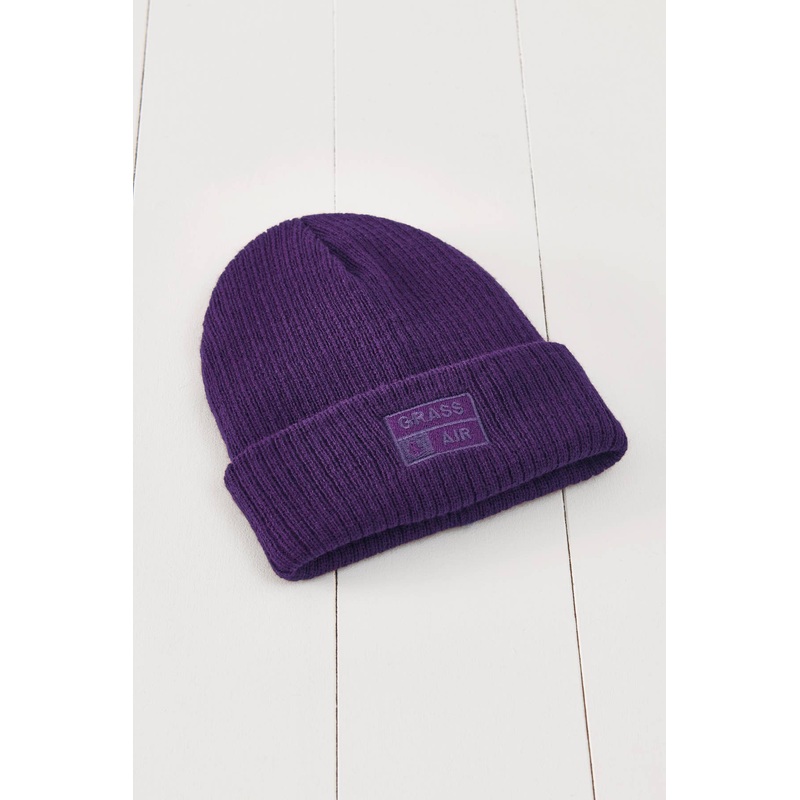Grass & Air – Icelandic Amethyst Purple Beanie
