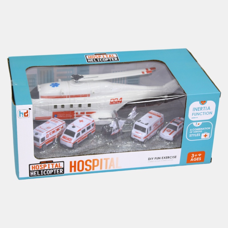 Hospital Helicopter Rescue Play Set