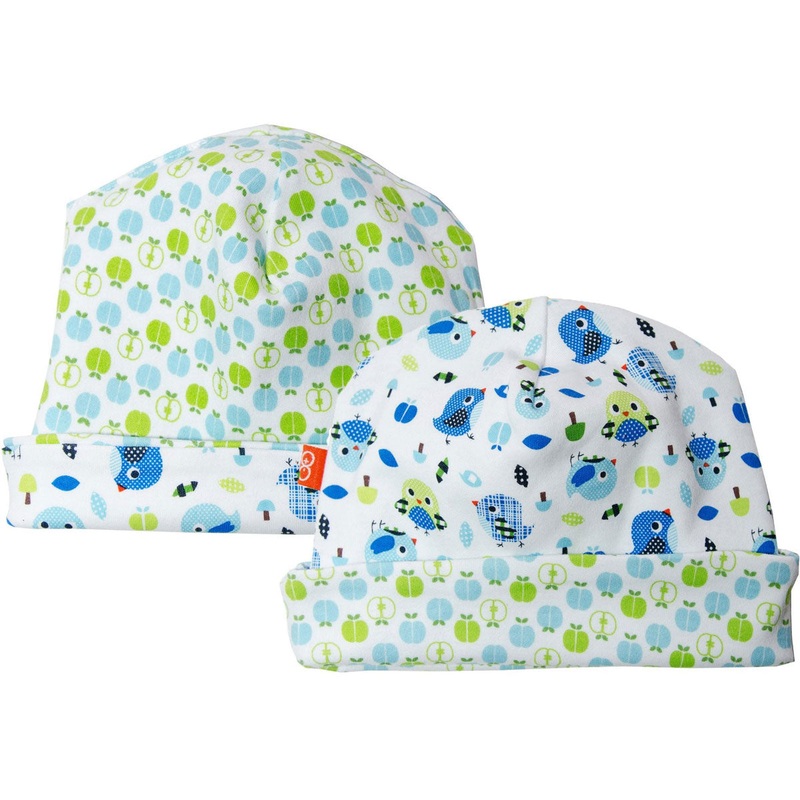 Magnificent Baby Reversible Hat – Boy’s Birds / Apple