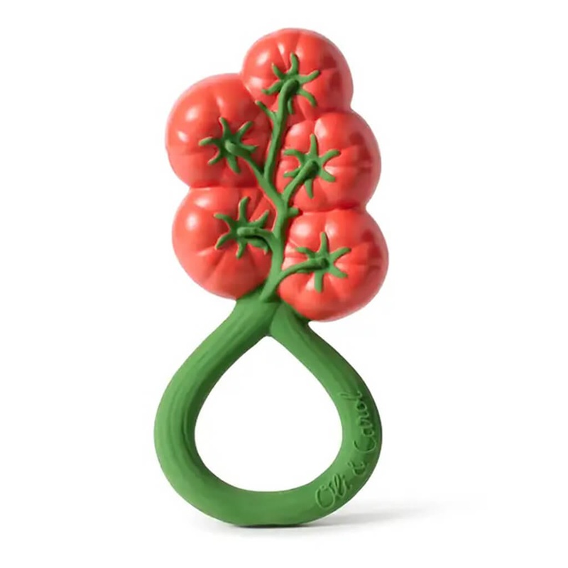 Natural Rubber Rattle Tomato