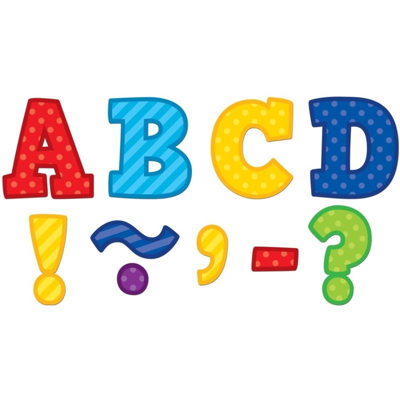 Playful Patterns Bold Block 3″ Magnetic Letters